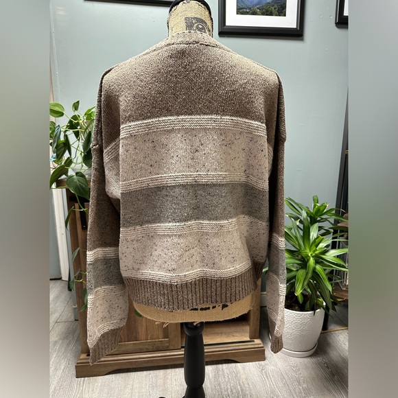 Lulu’s Snuggle Season Multi Striped Balloon Sleeve Sweater. Size M. - Picture 5 of 7